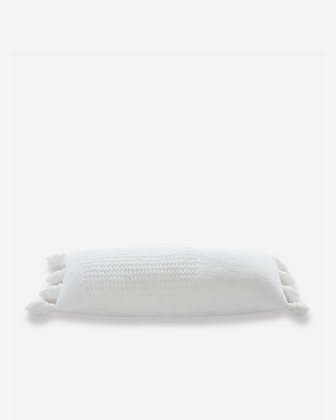Braided Pom Pom Lumbar Pillow - Image 8