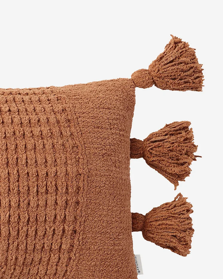Braided Pom Pom Lumbar Pillow | Last Chance - Image 35