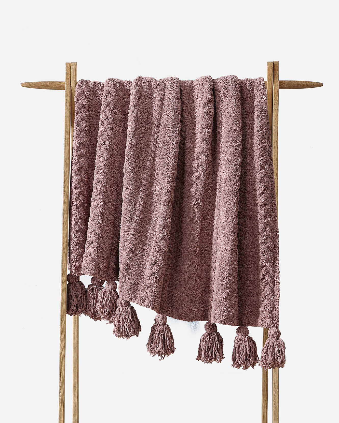 Braided Pom Pom Throw - Image 13
