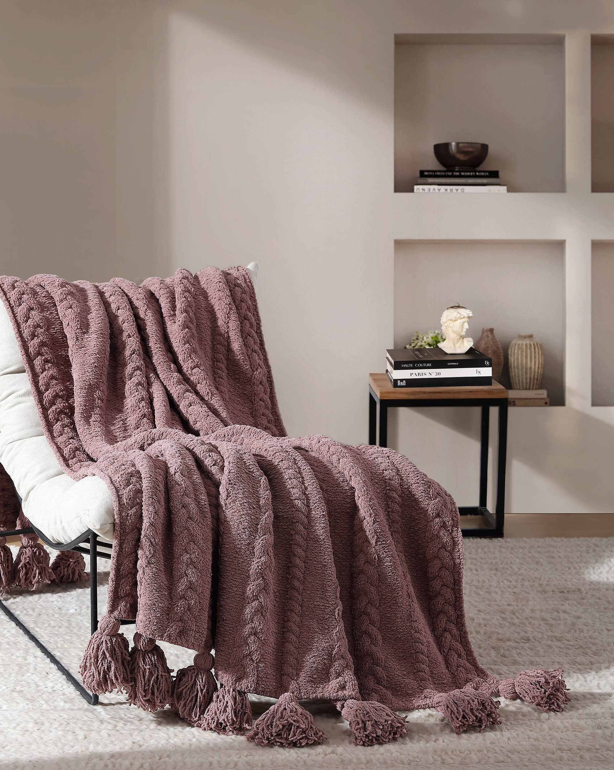 Braided Pom Pom Throw - Image 15