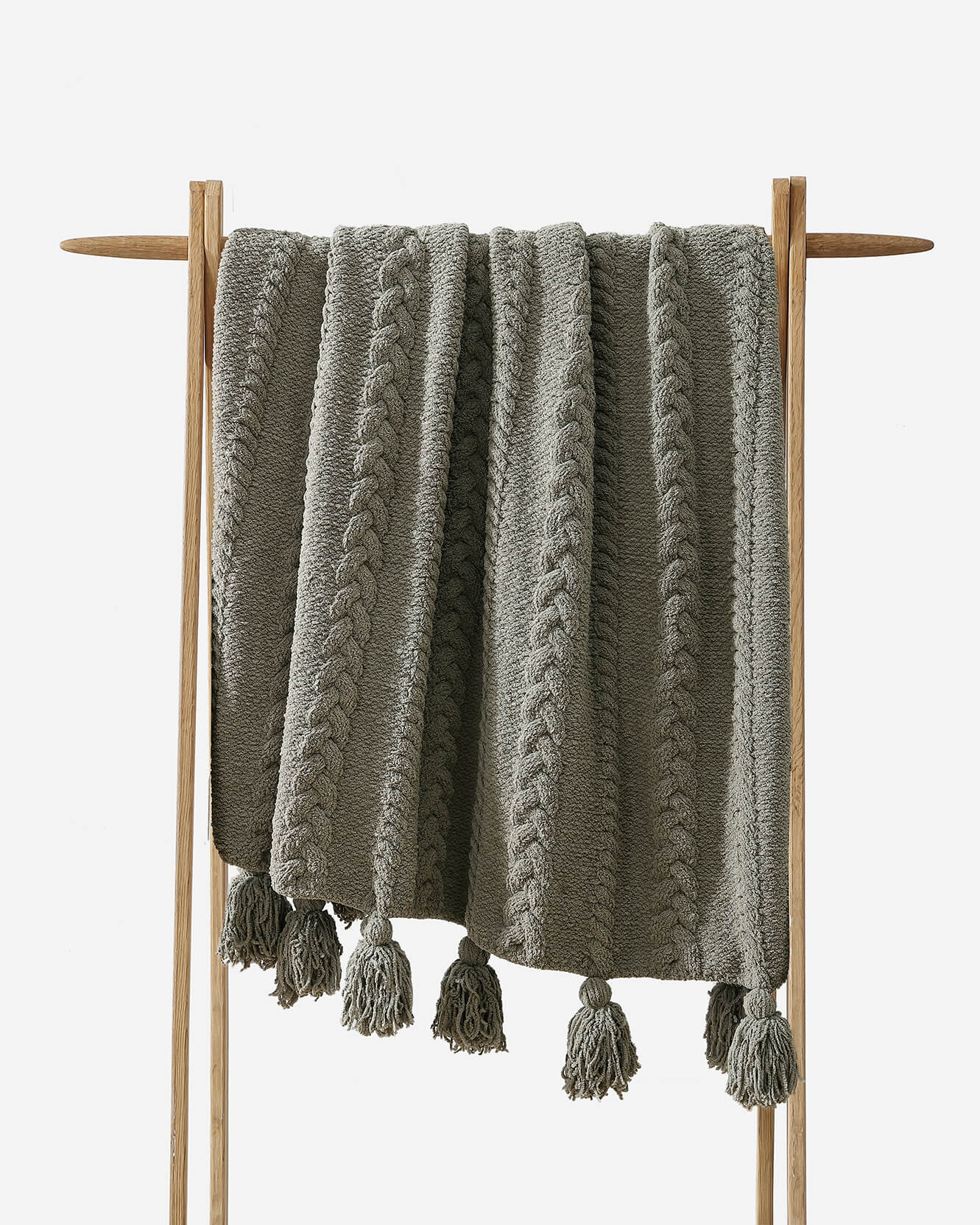 Braided Pom Pom Throw - Image 9