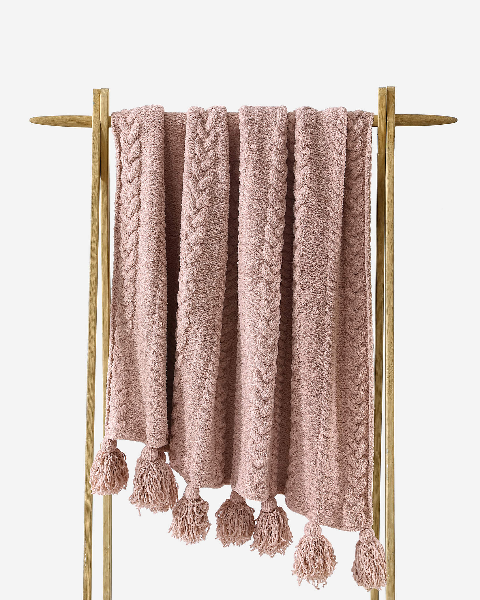 Braided Pom Pom Throw SOHO | Last Chance - Image 4