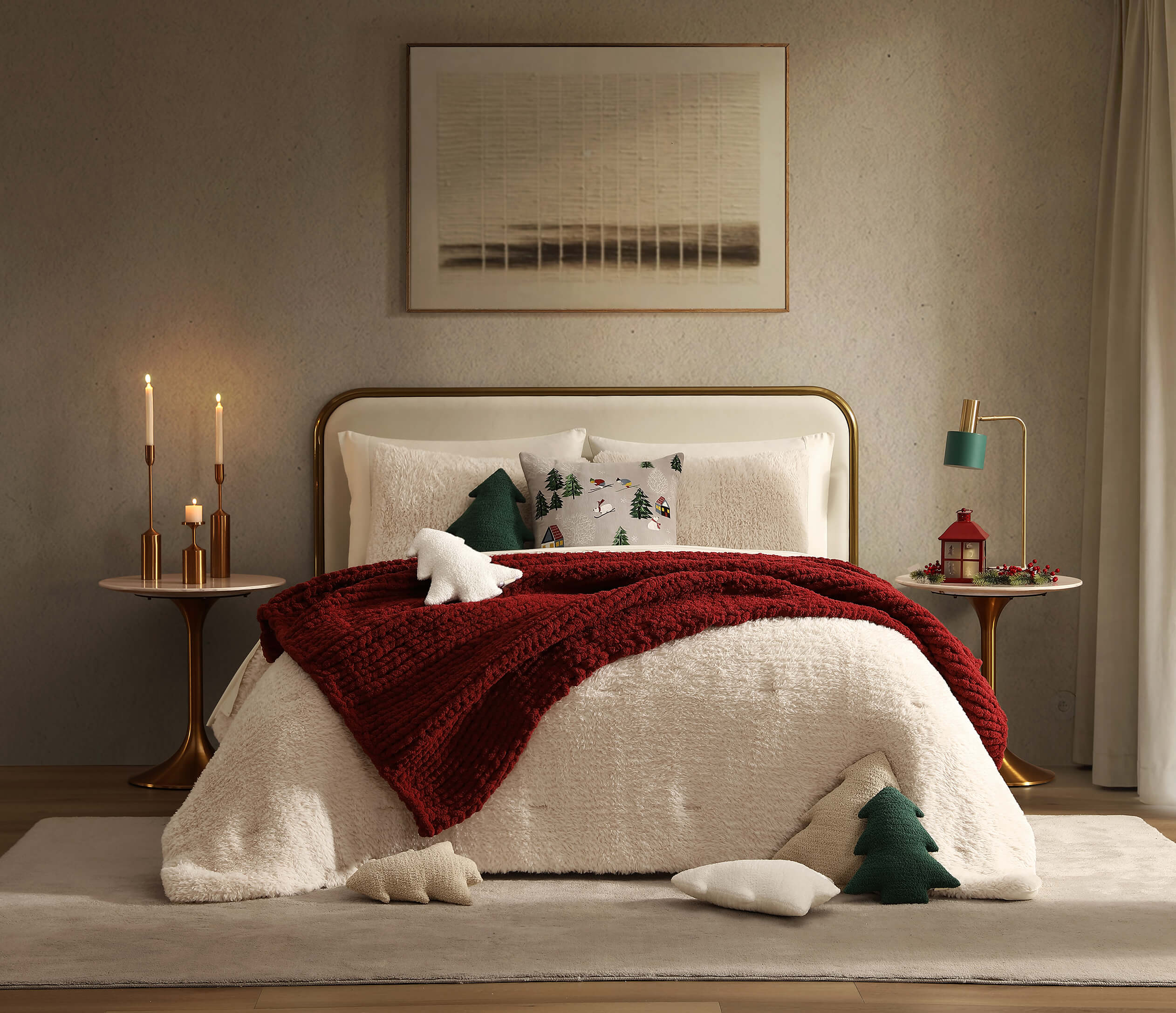 Breathable Faux Fur Comforter Bundle - Image 23