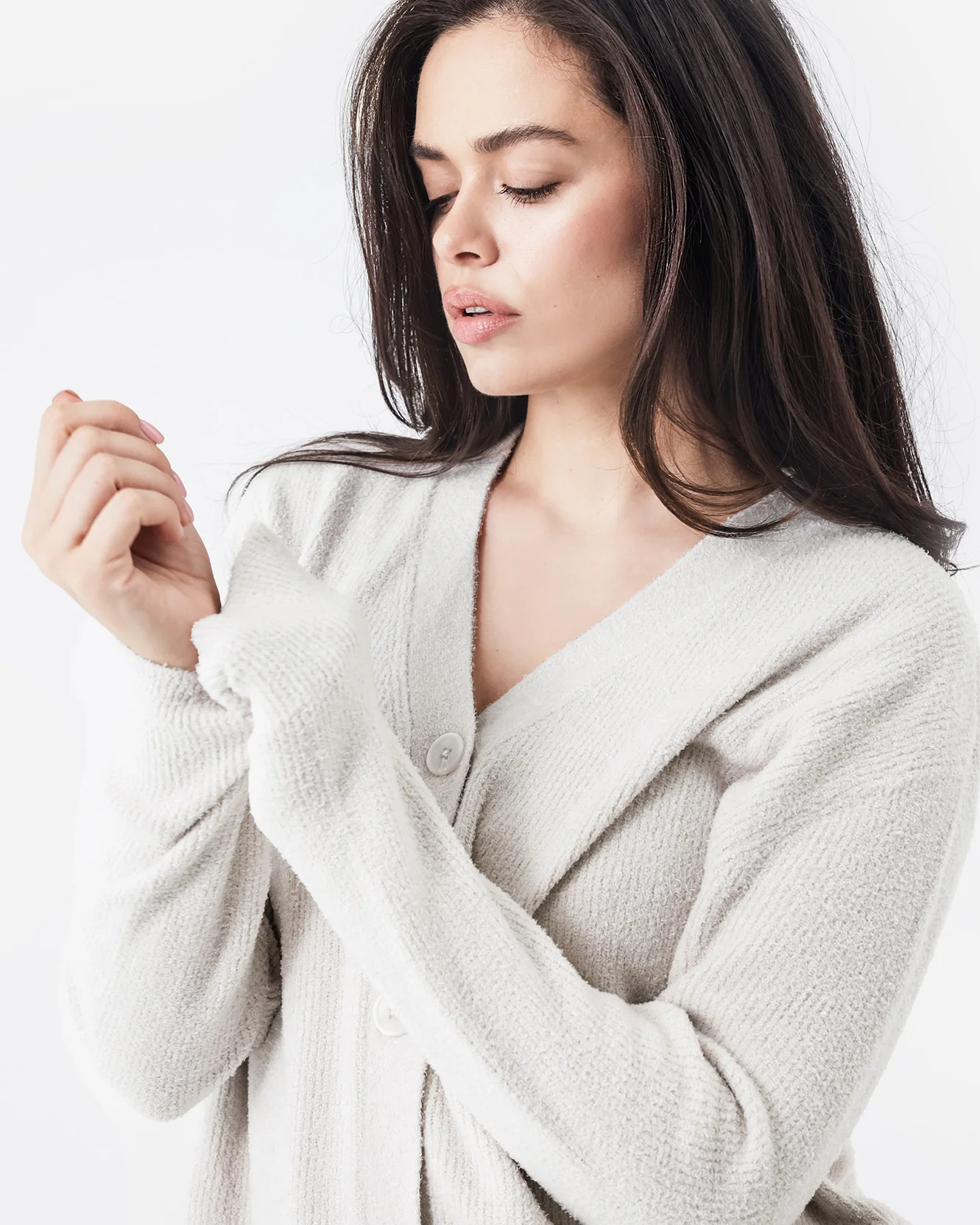 Cloud Cool Oversized Ribbed Buttoned Cardigan - Image 10