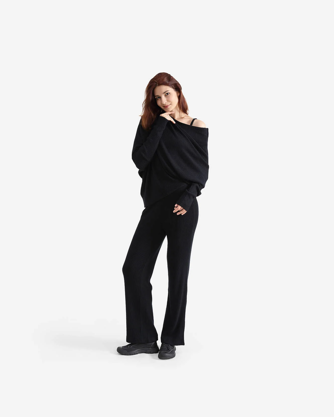 Cloud Knit Wide Leg Pants - Image 2