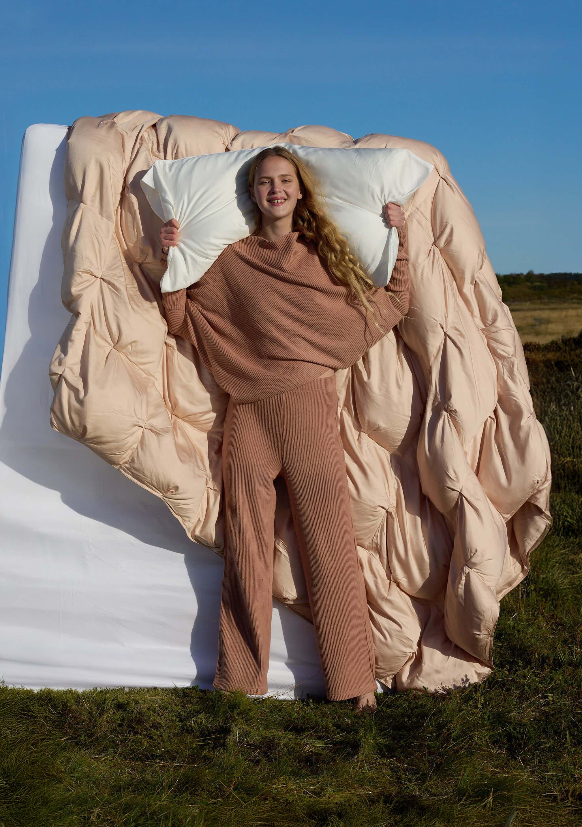 Cloud Knit Wide Leg Pants - Image 5