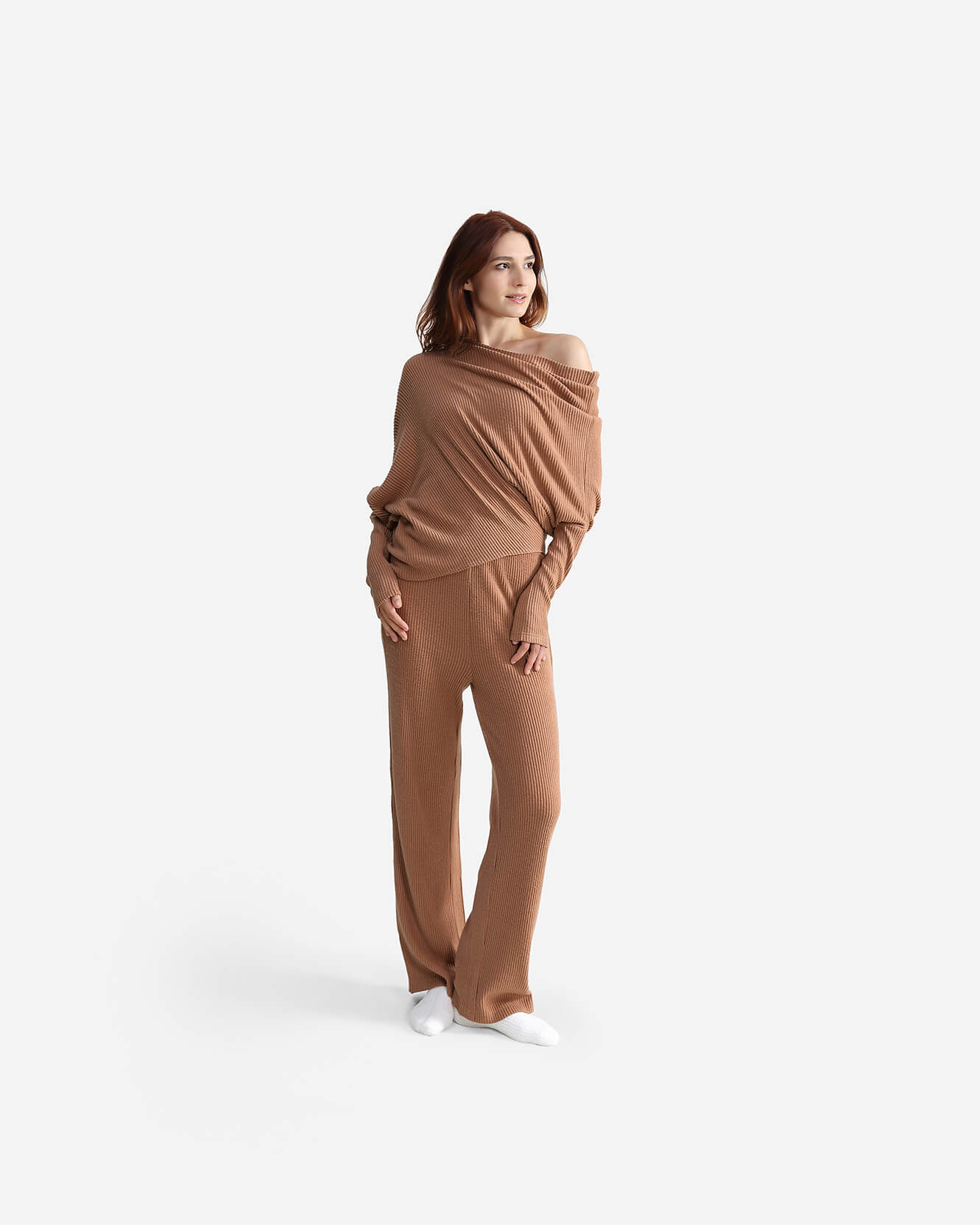 Cloud Knit Wide Leg Pants - Image 7