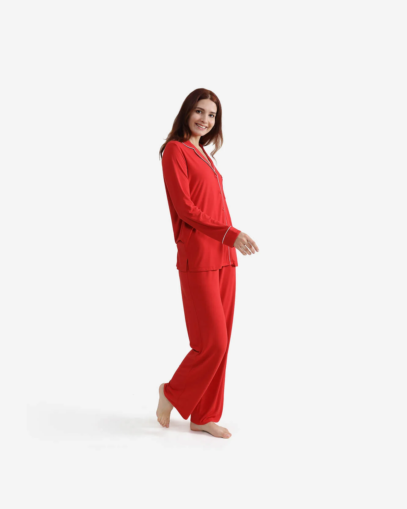 Cooling Modal Long Pajama Set - Image 14