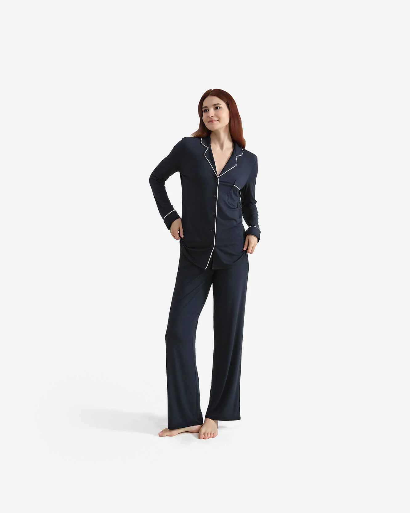 Cooling Modal Long Pajama Set - Image 16