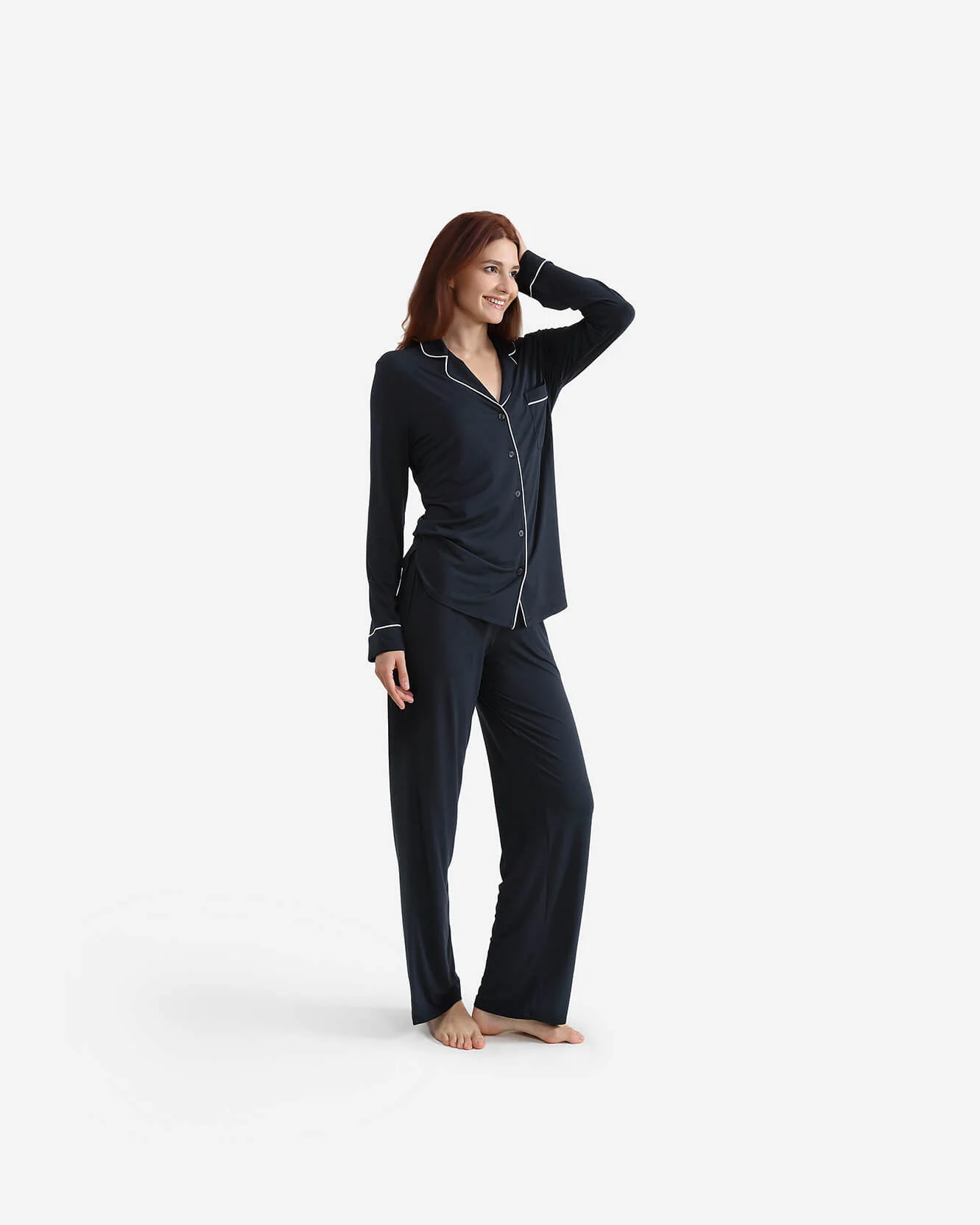 Cooling Modal Long Pajama Set - Image 17