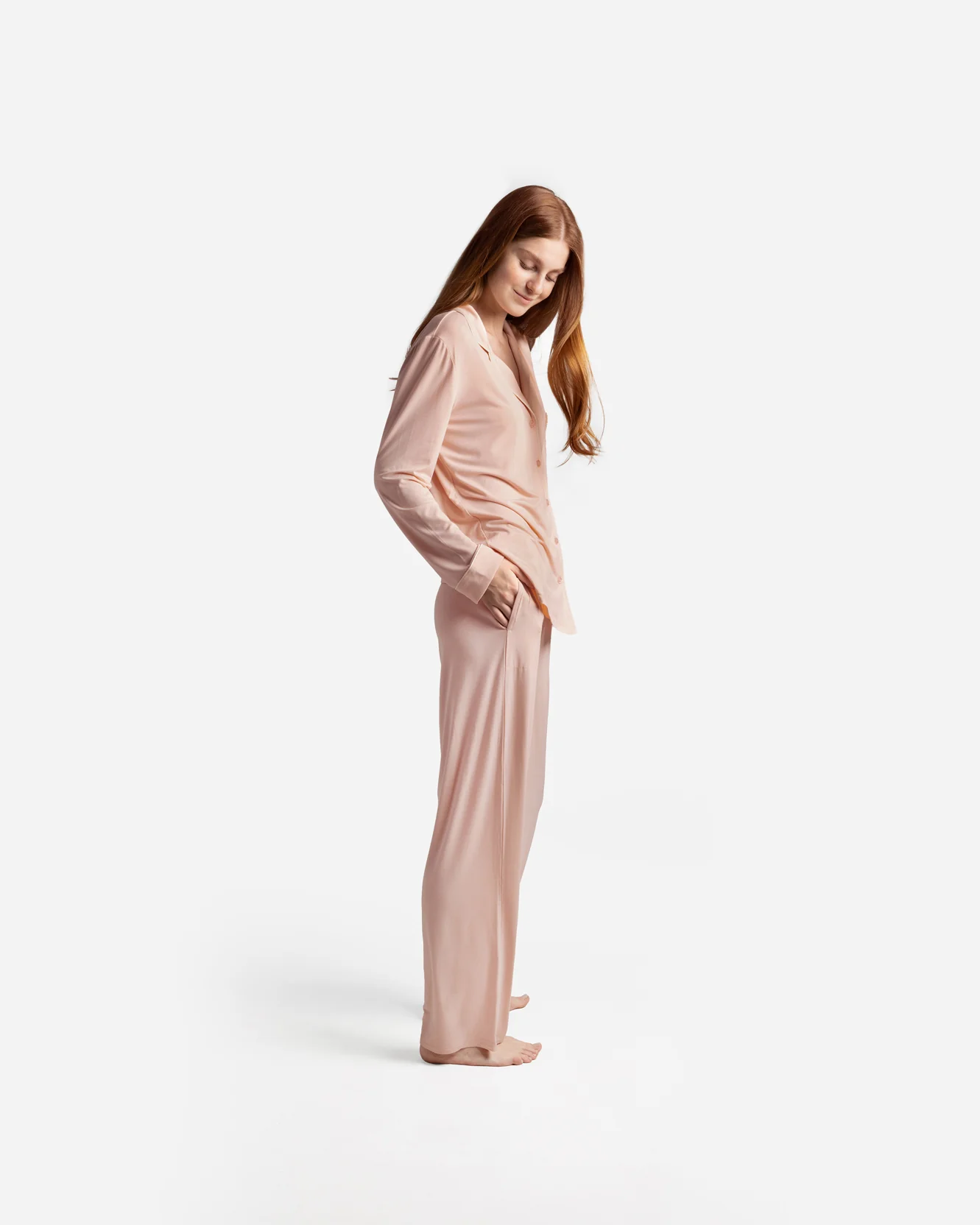 Cooling Modal Long Pajama Set - Image 5