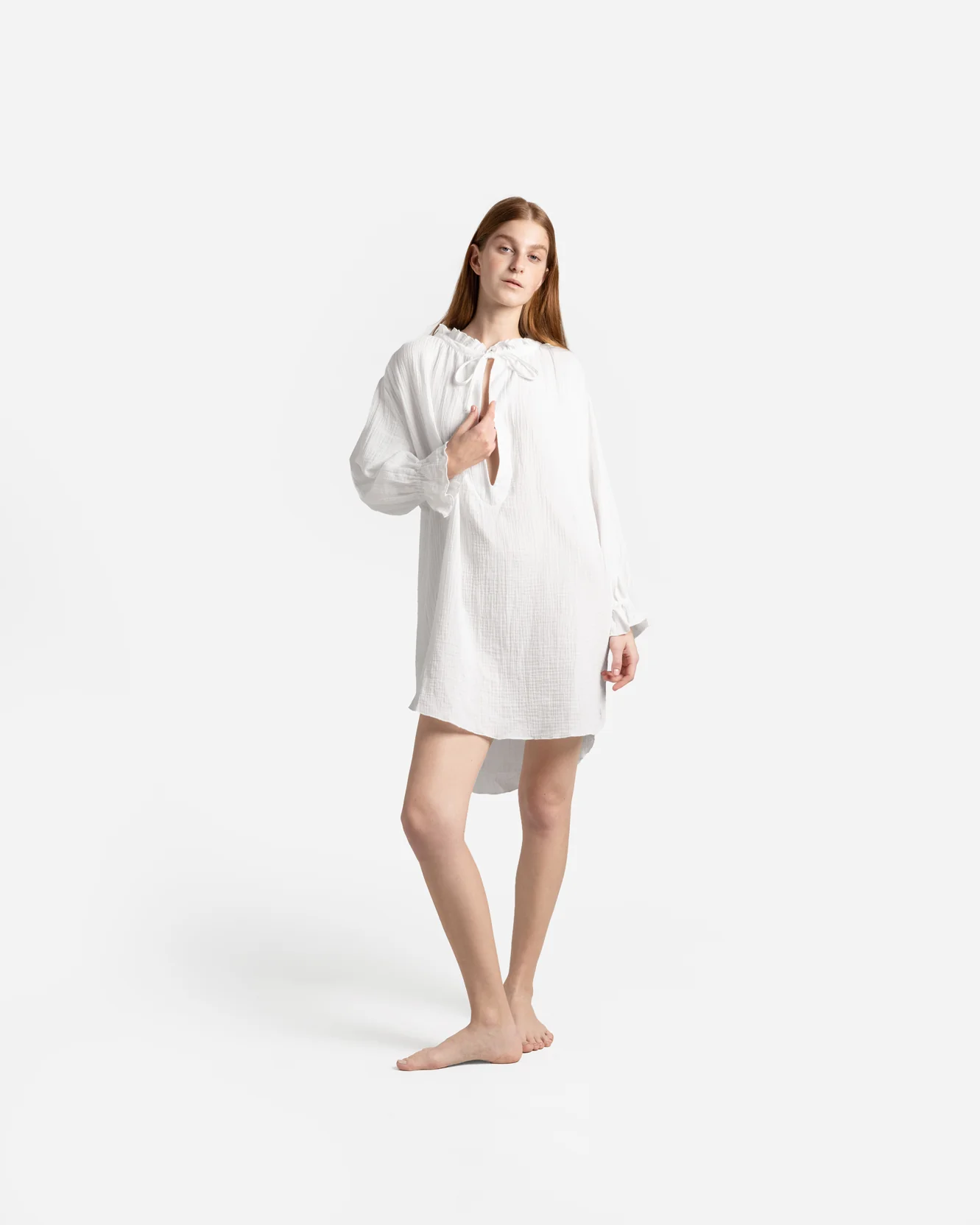 Cotton Breeze Long-Sleeved Chemise - Image 8