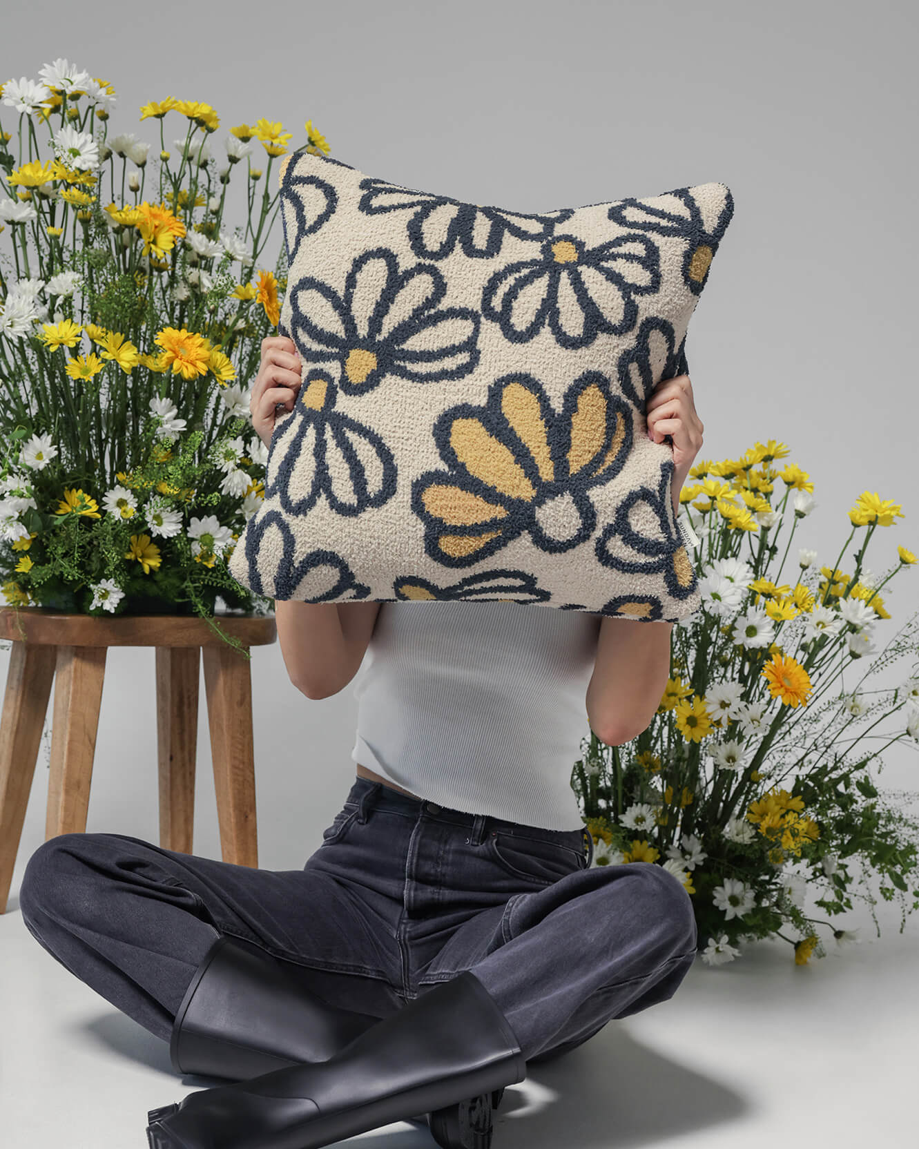 Daisy Throw Pillow | Last Chance - Image 12