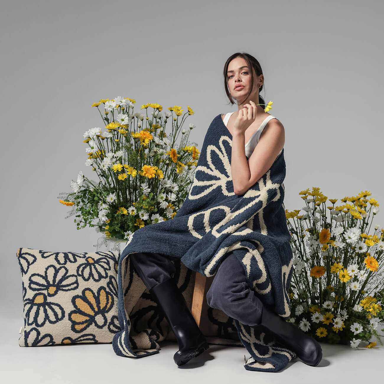 Daisy Throw Pillow | Last Chance - Image 13