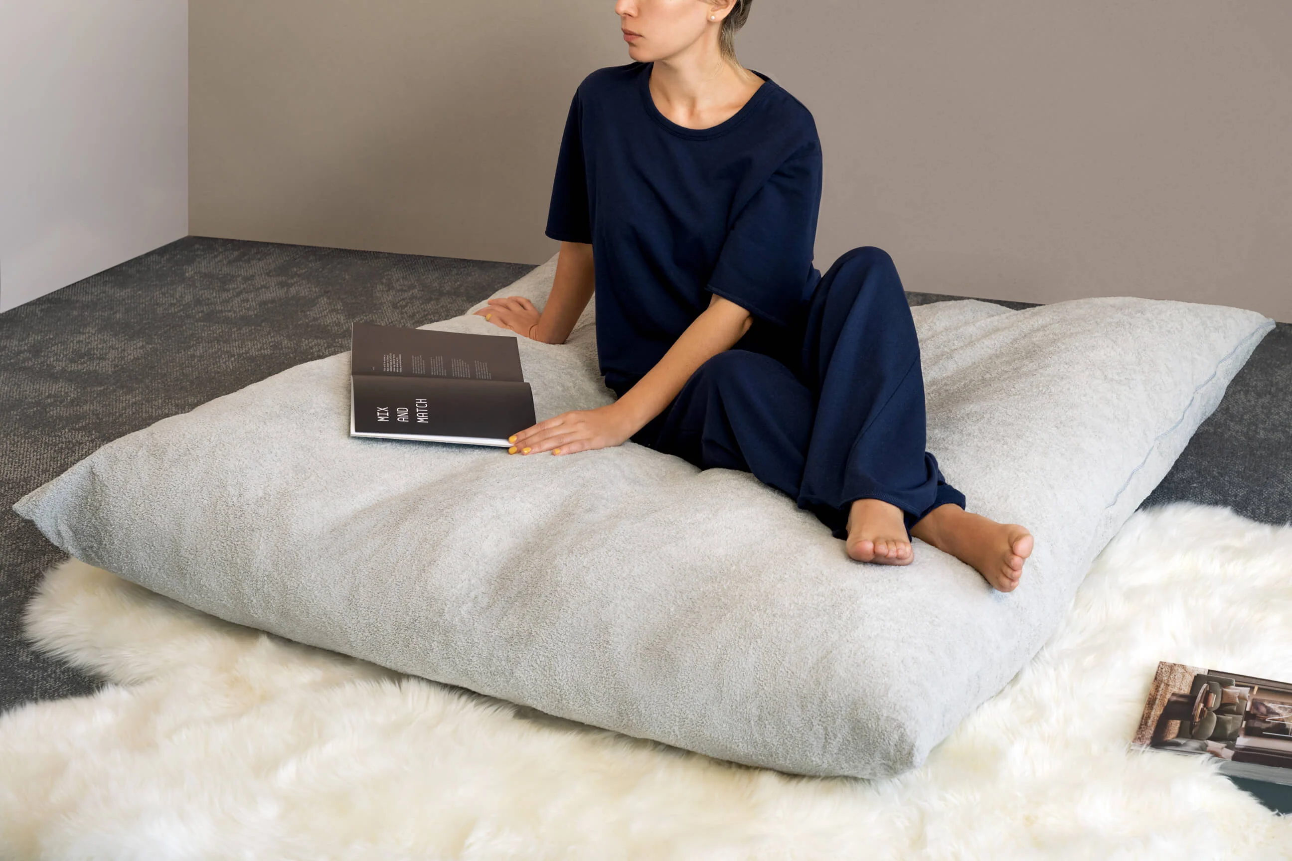 Extra Large Teddy Floor Pillow | Last Chance