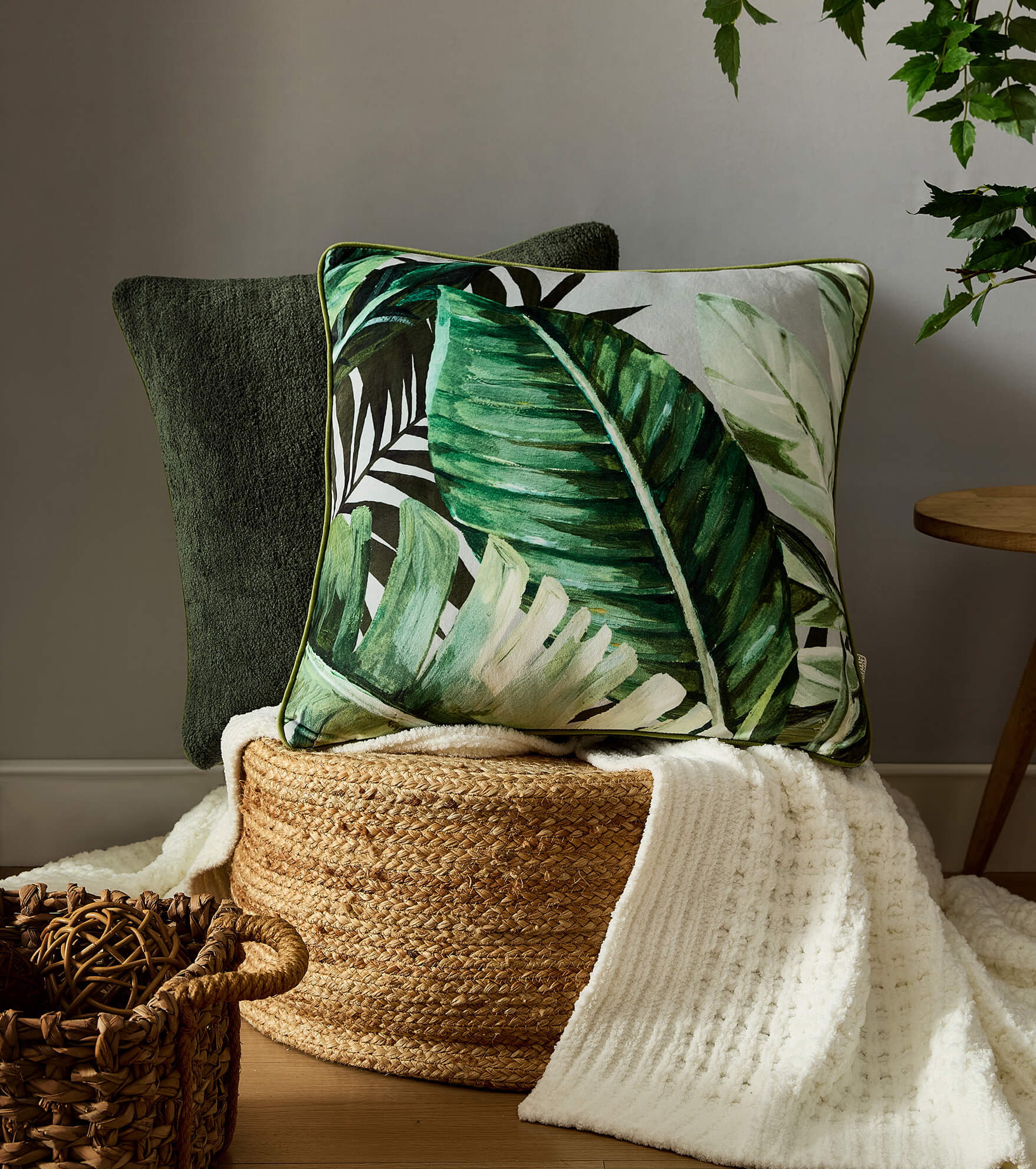 Foliage Greenery Throw Pillow | Last Chance - Image 5