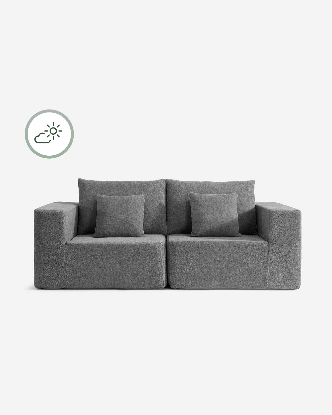 Kai Modular Outdoor Love Seat Sofa - Image 7