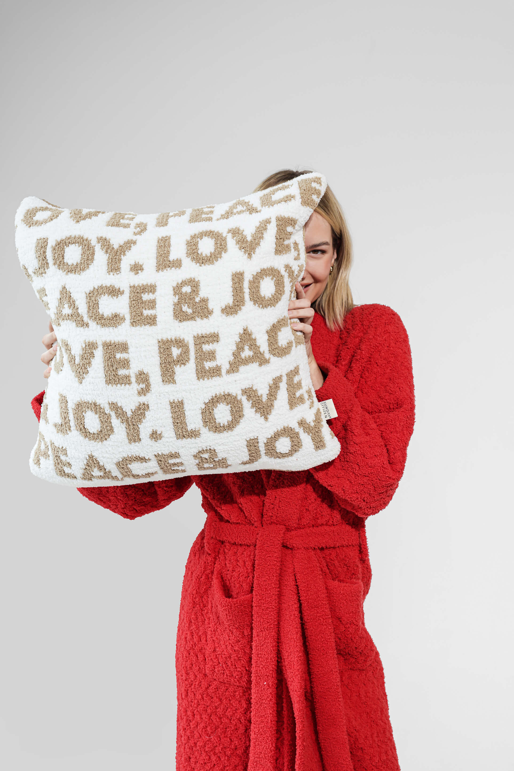 Love, Peace & Joy Throw Pillow | Last Chance - Image 4