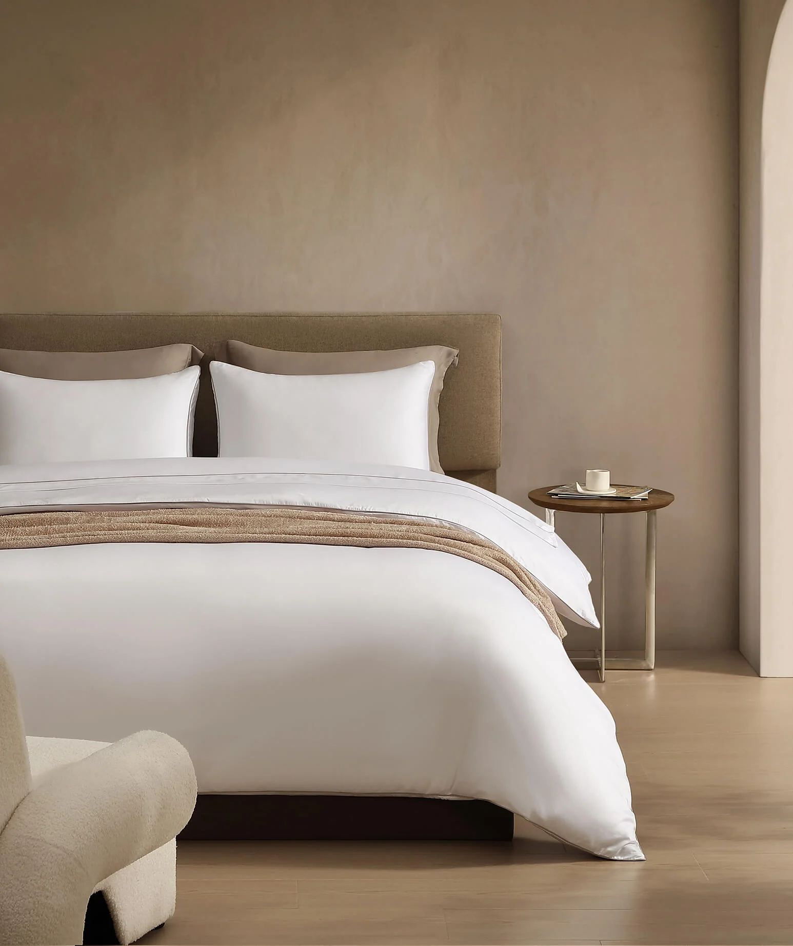 Luxe Bamboo Sham Set with Piping - Image 8