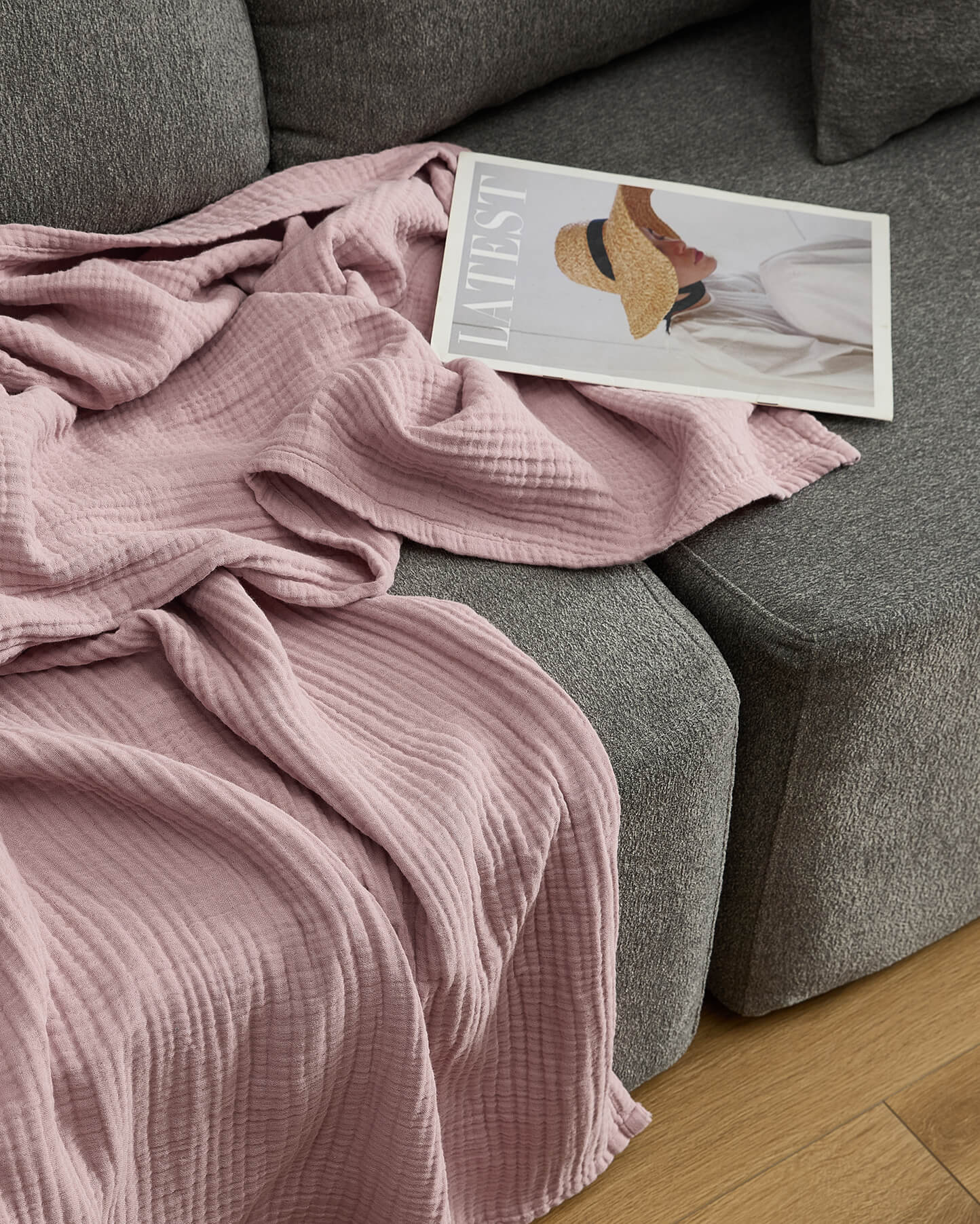 Muslin Cotton Throw - Image 5