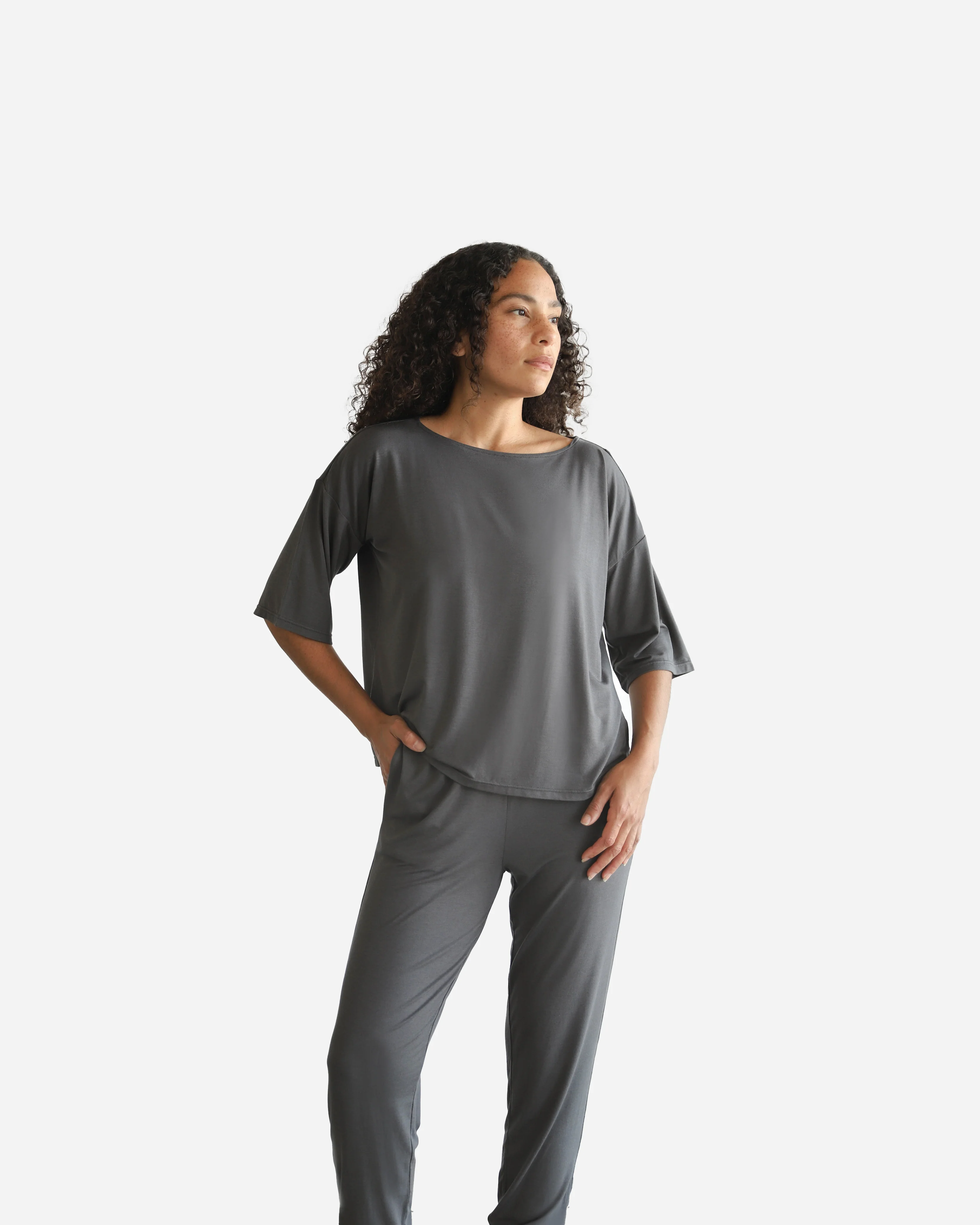Naked Modal Boatneck Tee | Last Chance