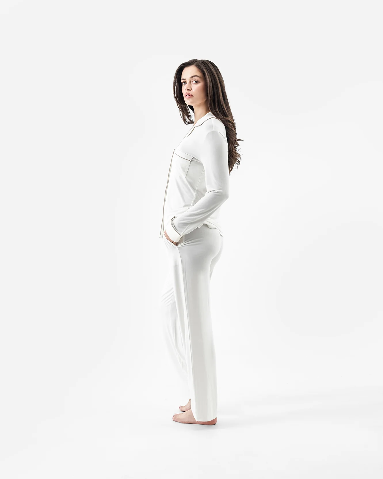 Naked Modal Long Pajama Set | Last Chance - Image 3