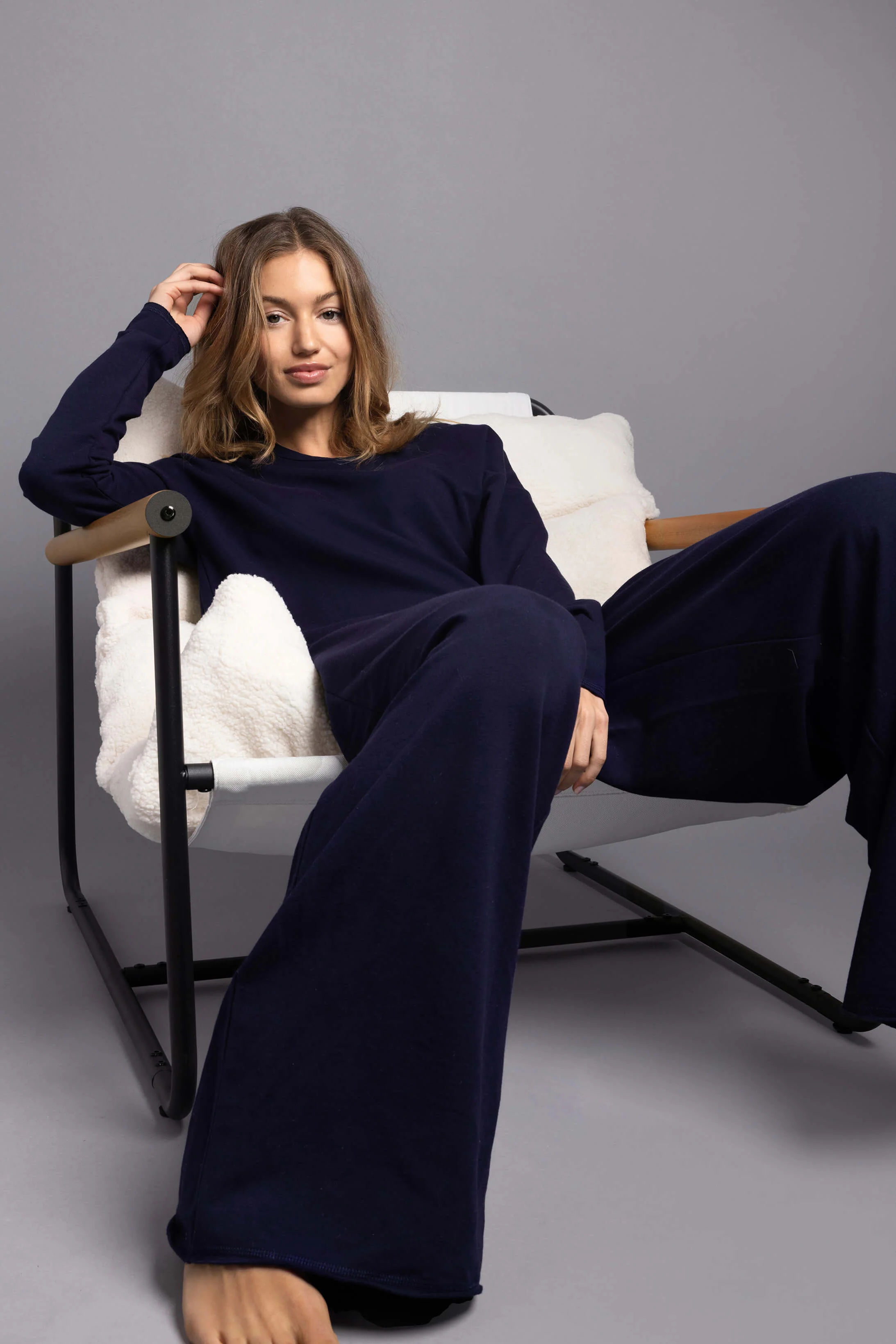 Organic French Terry Long-Sleeved Top - Image 11