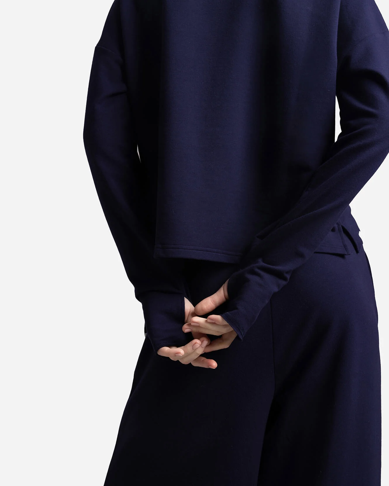 Organic French Terry Long-Sleeved Top - Image 9