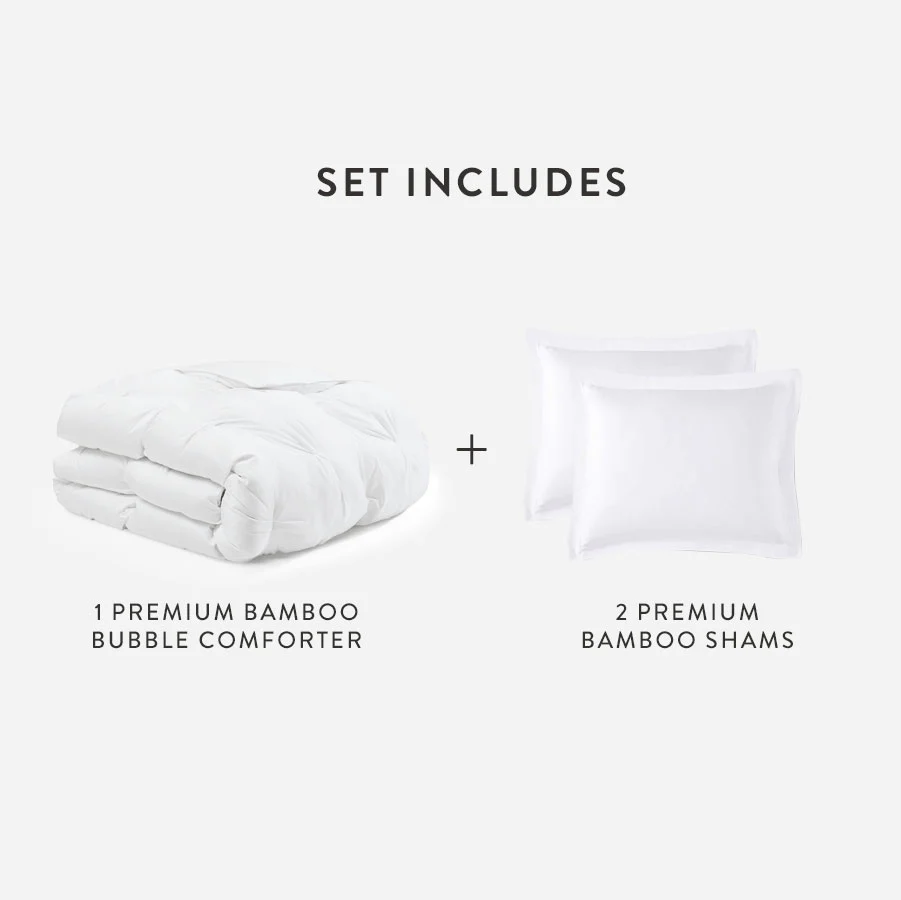Premium Bamboo Bubble Comforter Bundle - Image 45