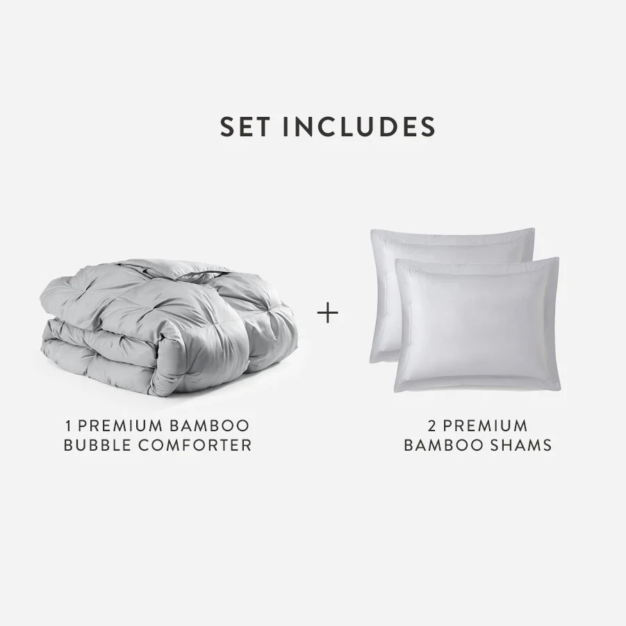 Premium Bamboo Bubble Comforter Bundle - Image 53