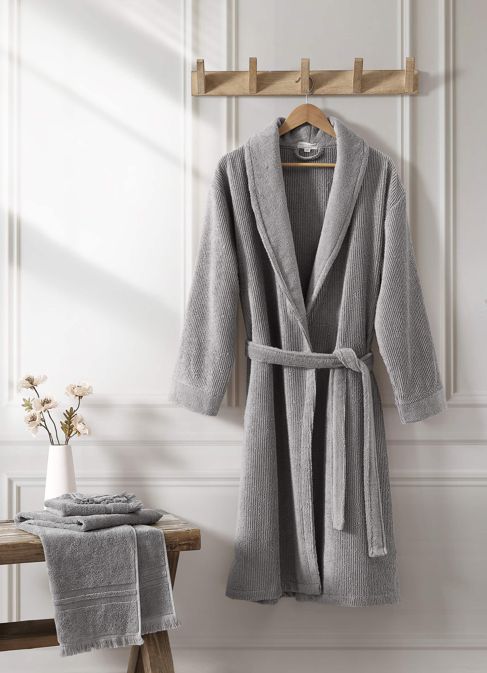 Ribbed Bath Robe | Last Chance - Image 5