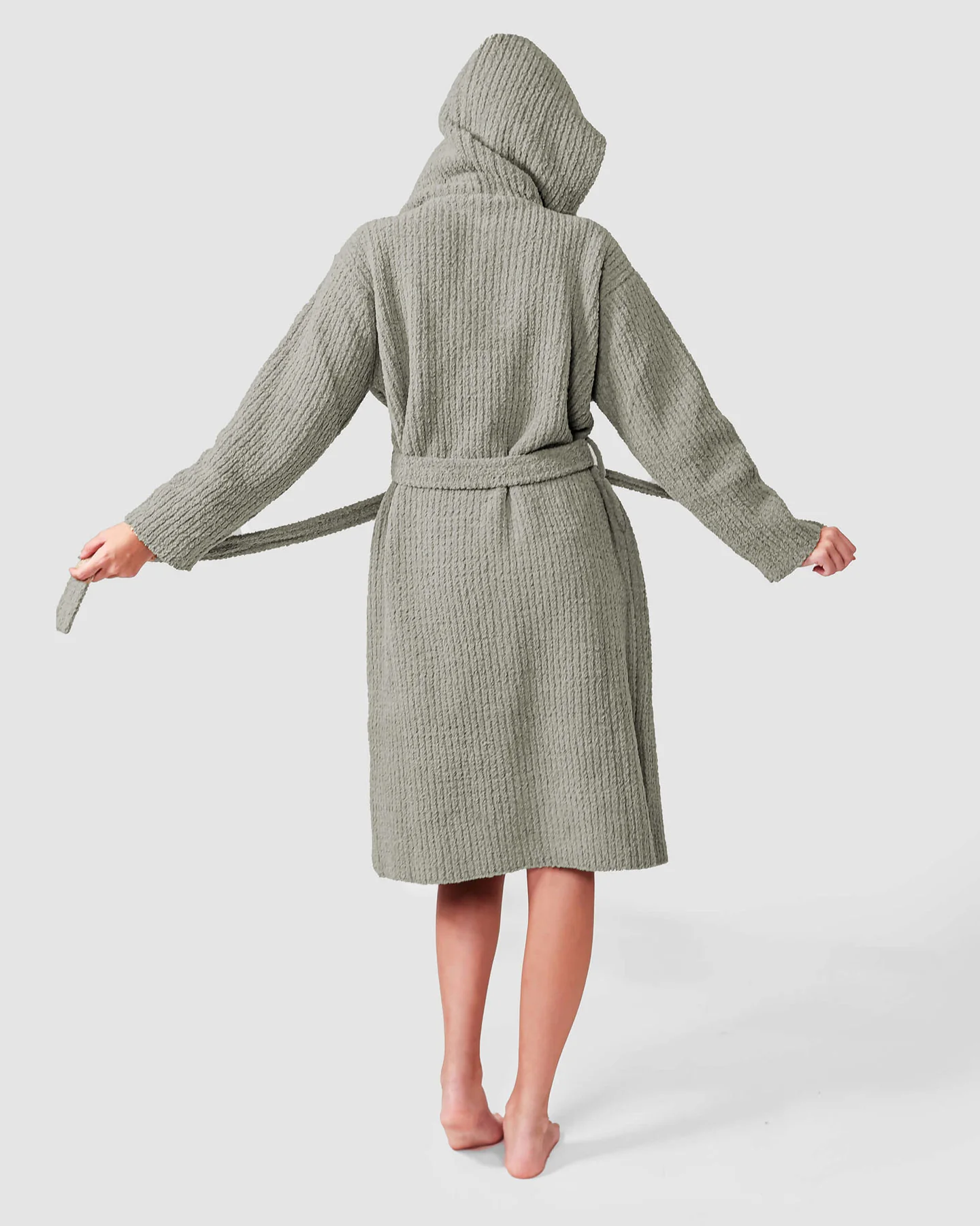Ribbed Hooded Robe - Image 9
