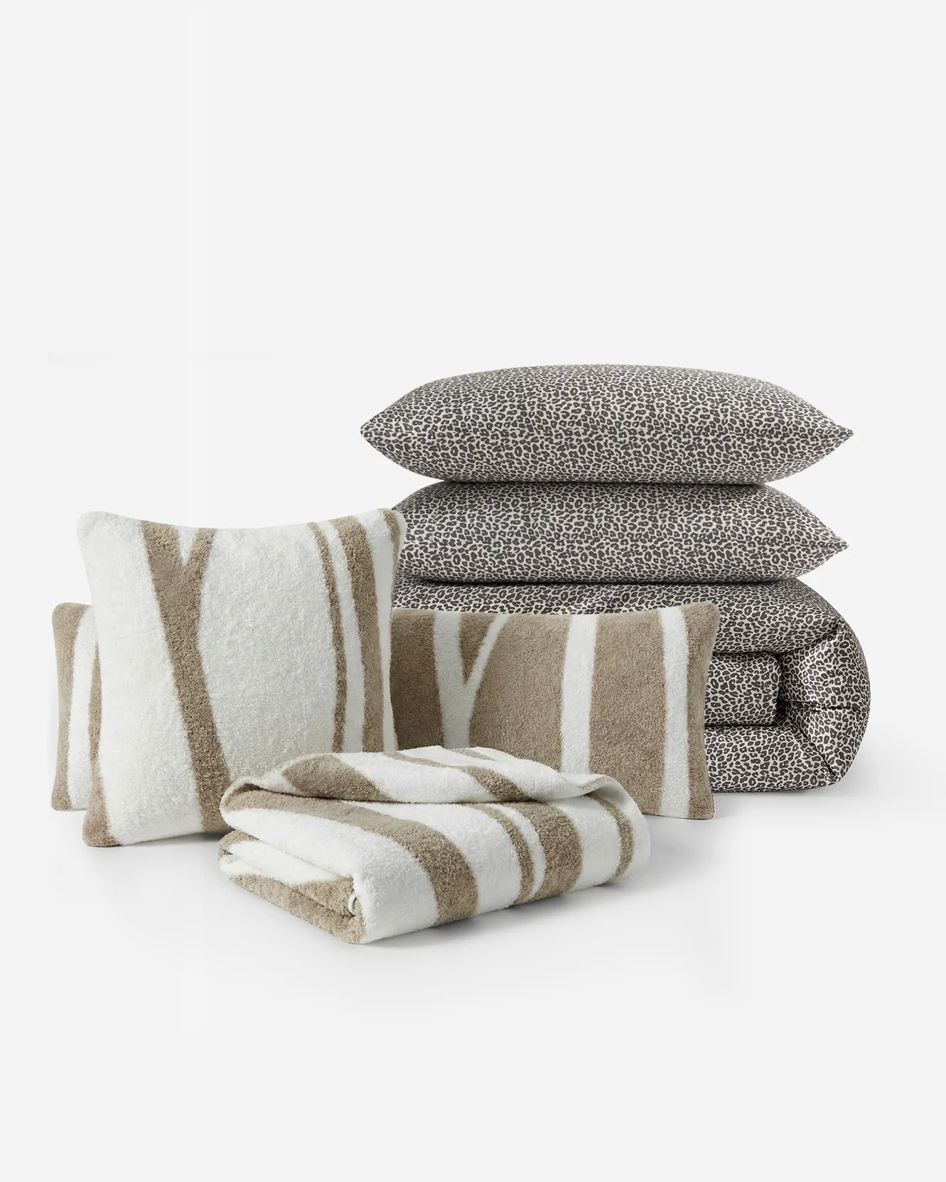 Silky Lyocell Leopard Print + Cloud Silque Woodland Bundle