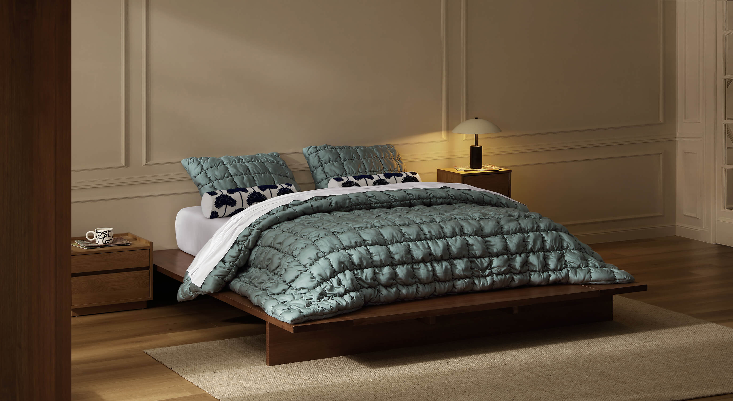 Silky Lyocell Puff Comforter Bundle - Image 29