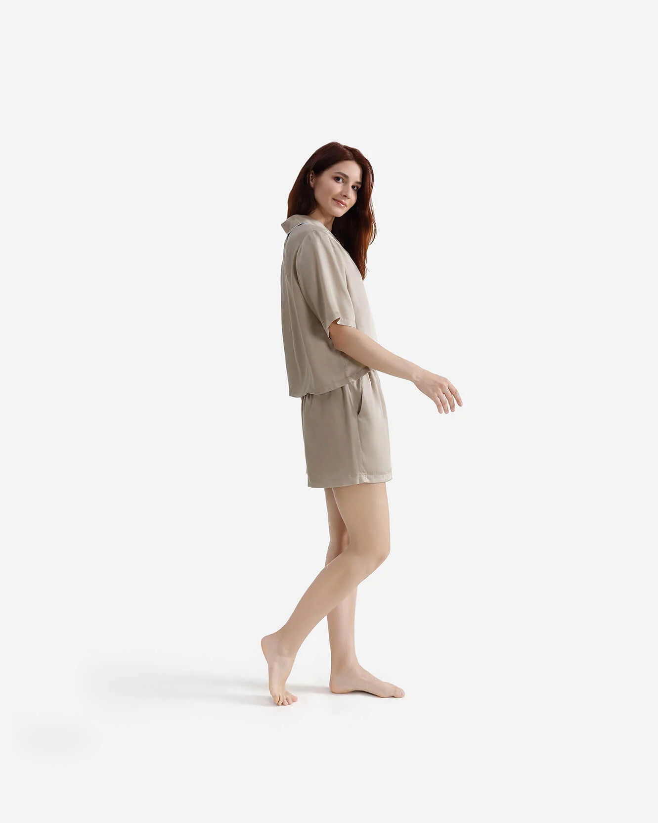 Silky Lyocell Short Pajama Set - Image 3