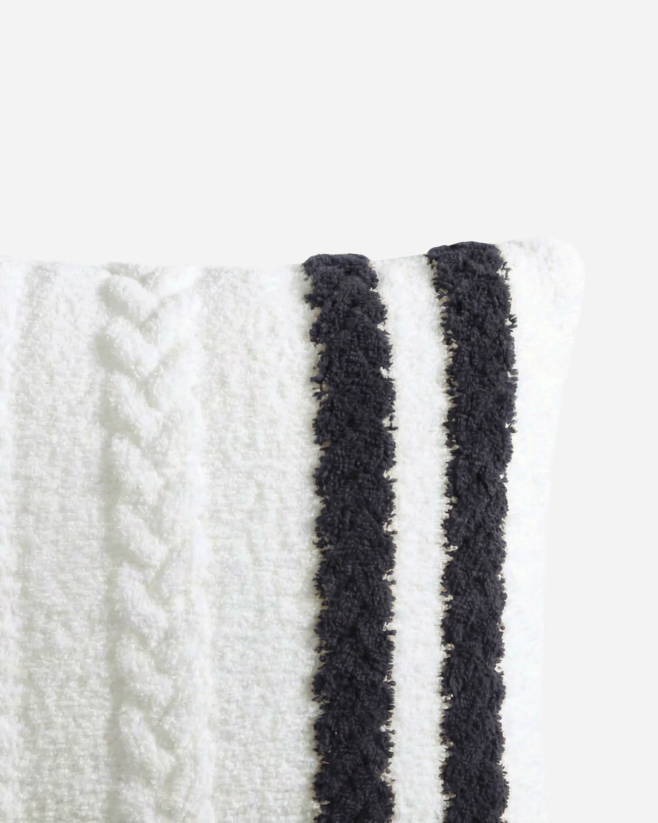 Snug Braided Two-Stripes Throw Pillow - Image 2