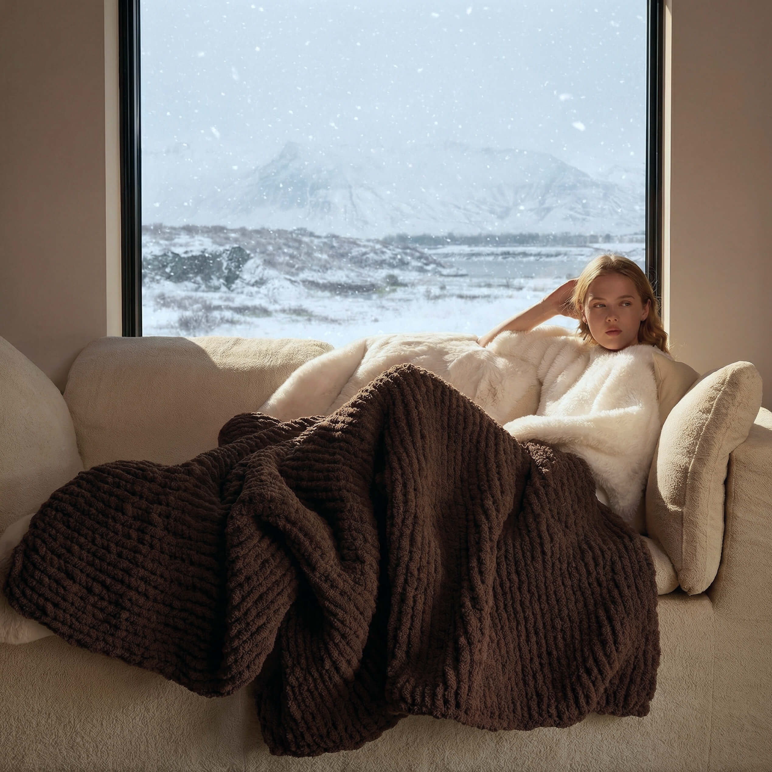 Snug Chunky Knit Throw - Image 12