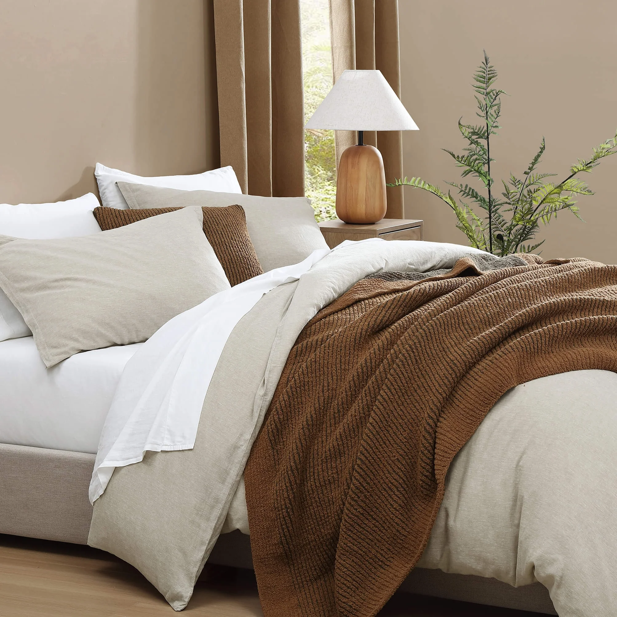 Two-Tone Ribbed Throw Pillow | Last Chance - Image 5
