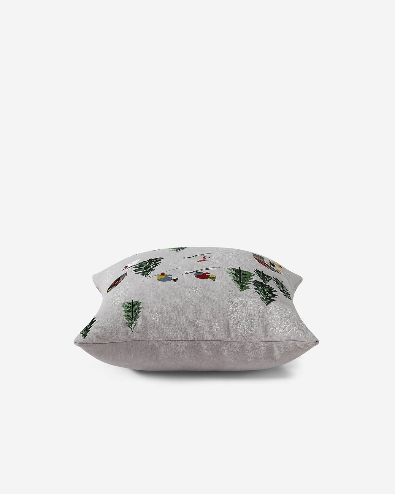 Velvet Embroidered Bear Throw Pillow - Image 4