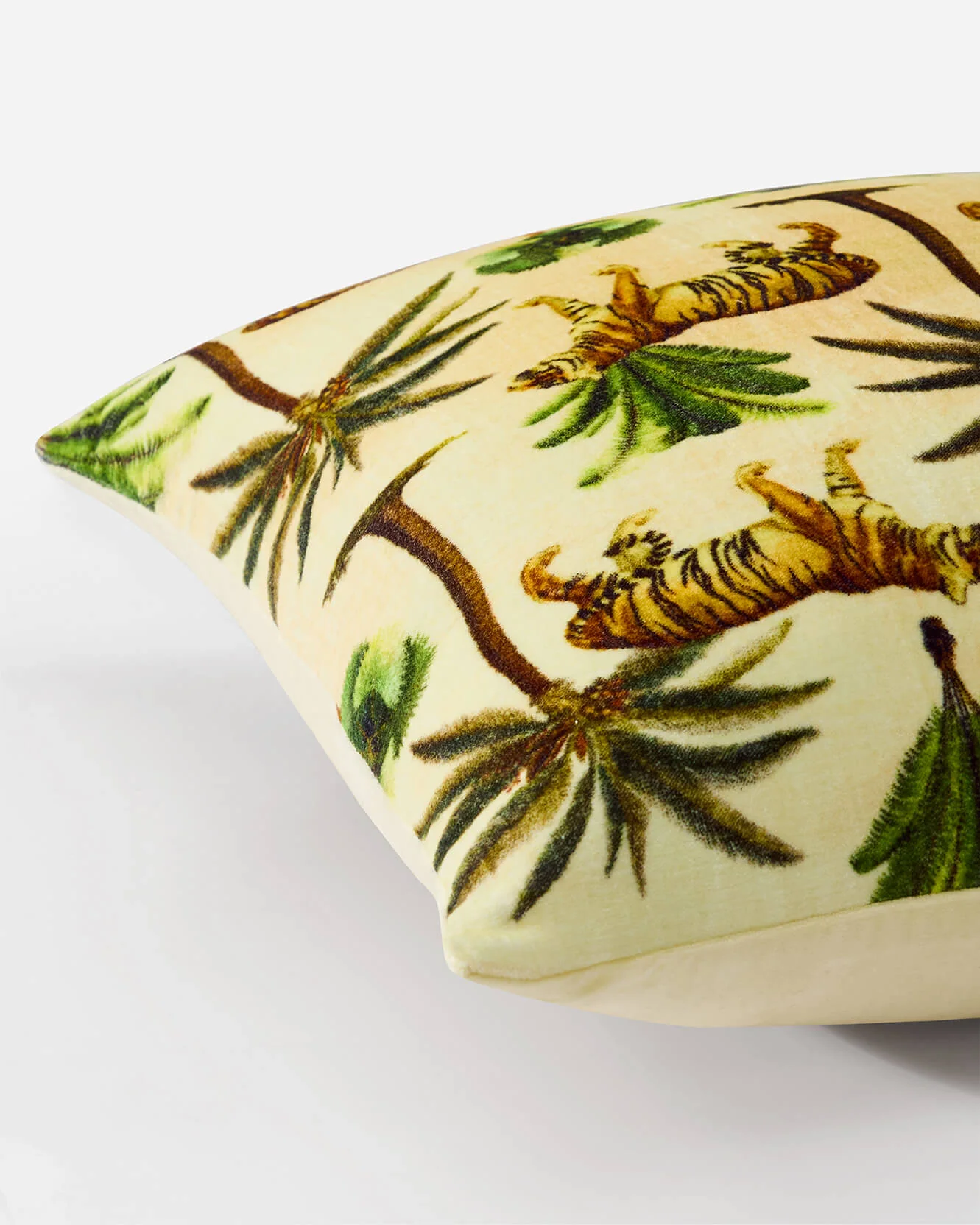 Velvet Tiger Throw Pillow - Image 2