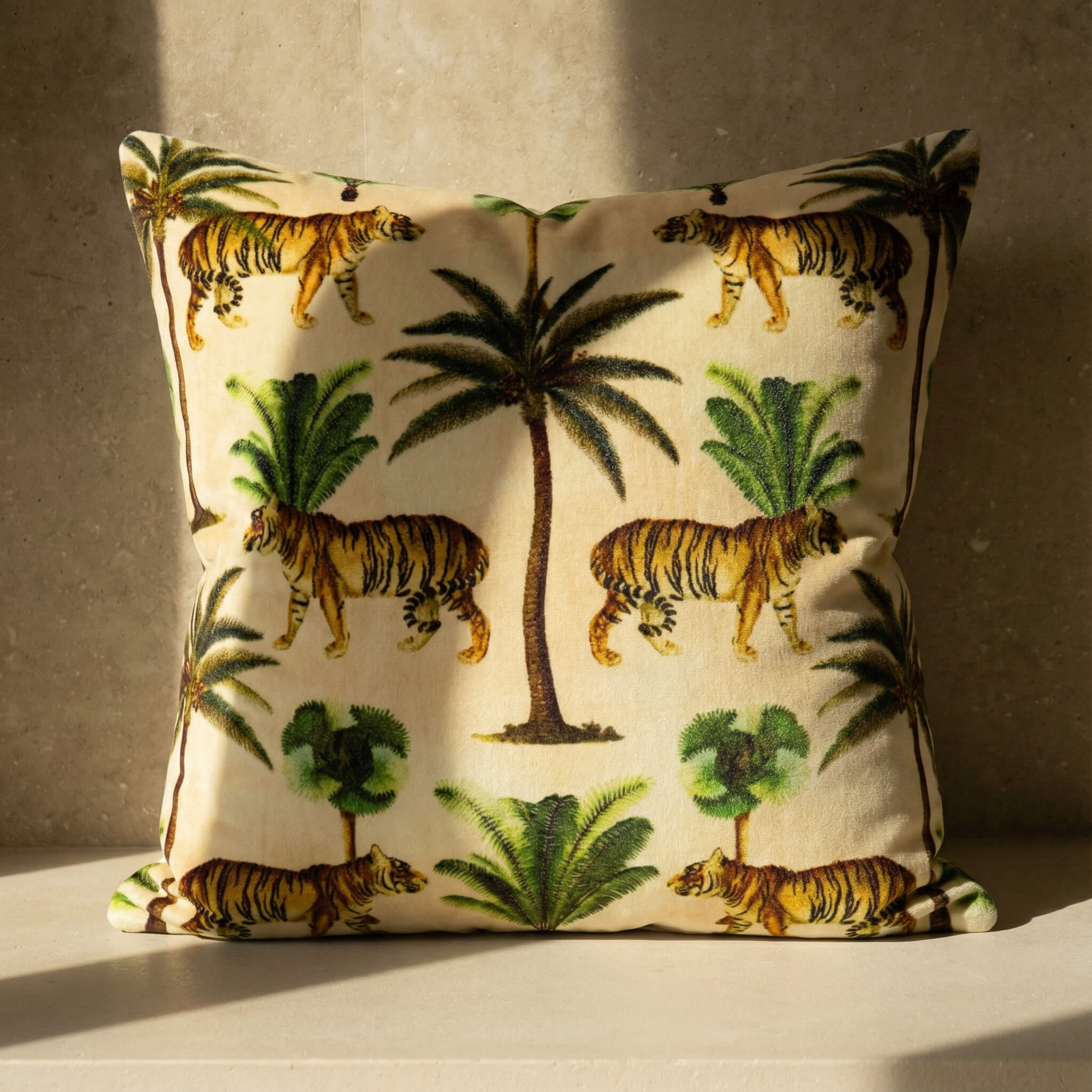 Velvet Tiger Throw Pillow - Image 4