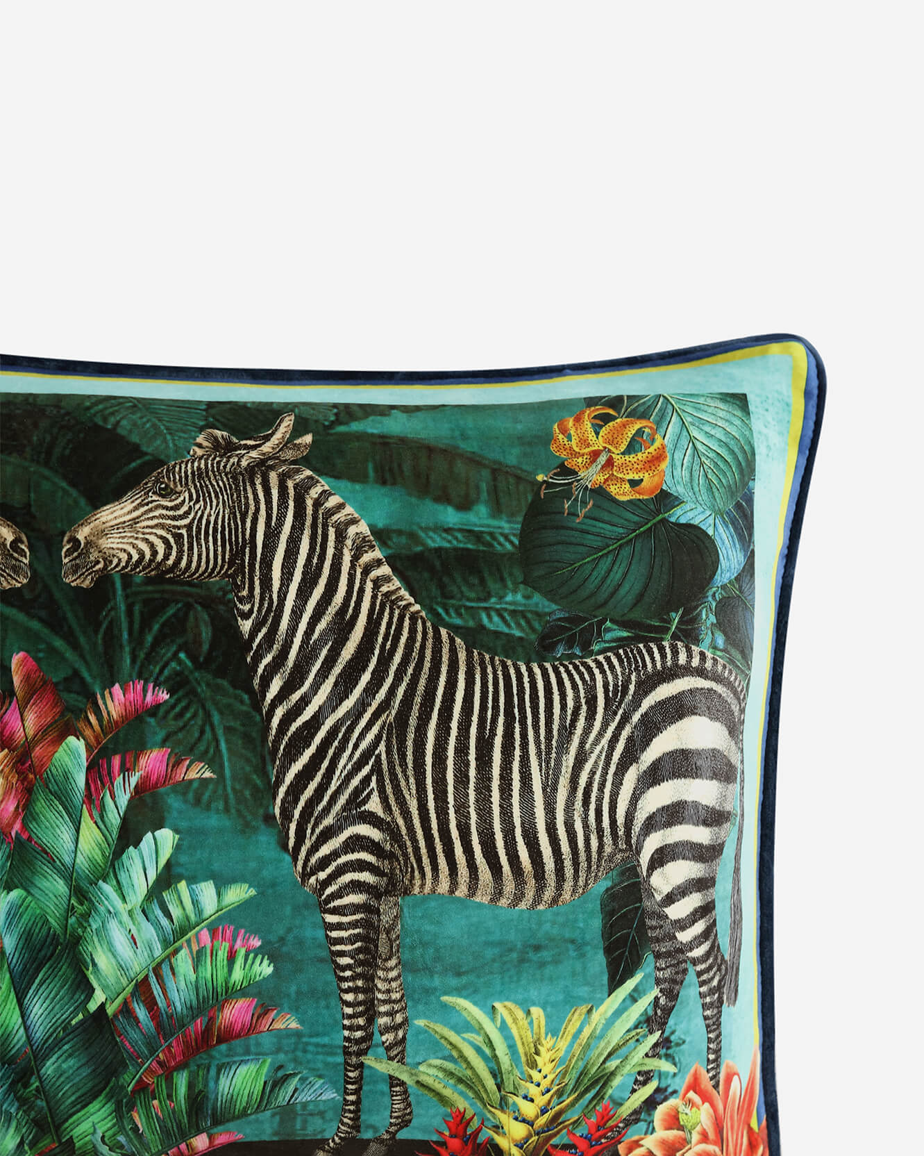 Vintage Zebra Small Lumbar Pillow | Last Chance - Image 2