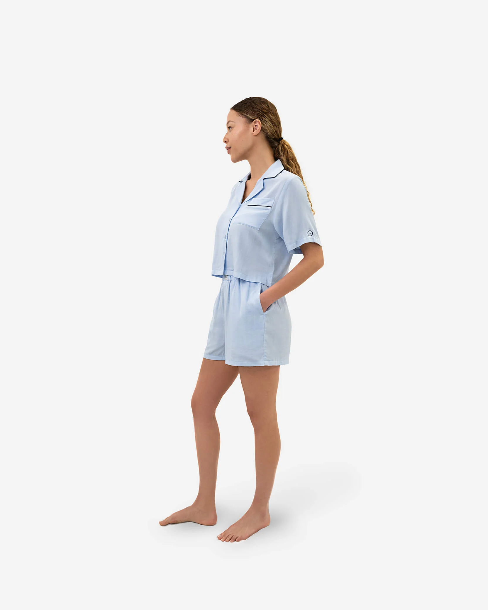 Woven Cotton Short Pajama Set - Image 10