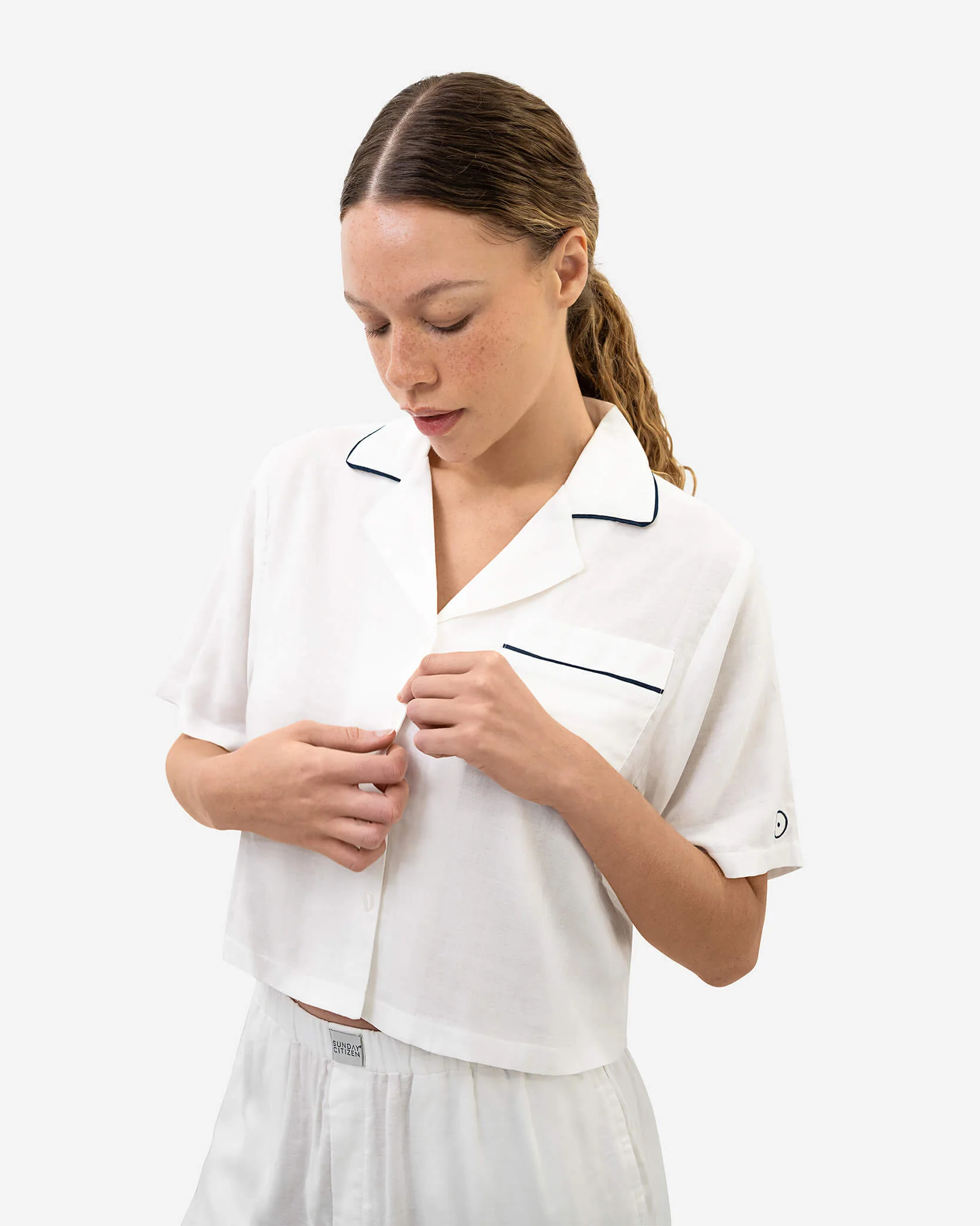 Woven Cotton Short Pajama Set - Image 5