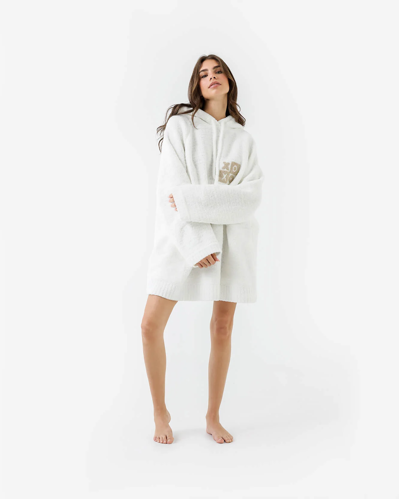 XO Checkerboard Snug Blanket Hoodie | Last Chance - Image 3